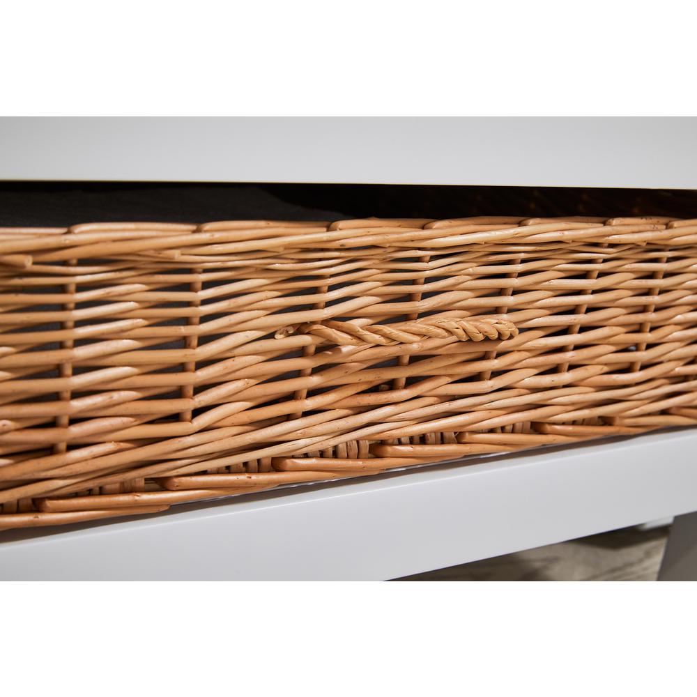27 in. x 34 in. White Engineered Wood Laundry Sink with a Basket Included. Picture 9