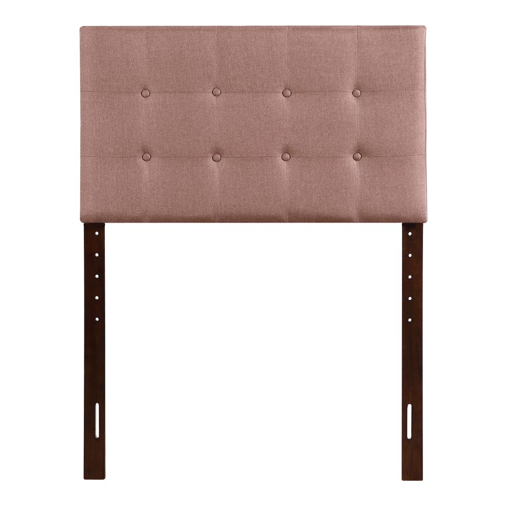 Super Nova Brown Twin Upholstered Tufted Panel Headboard. Picture 1