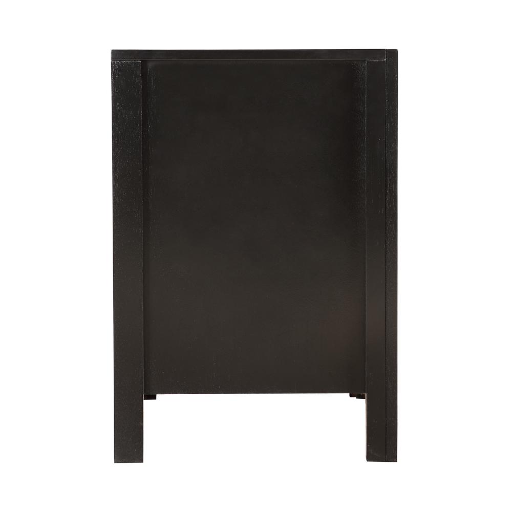 Burlington 2-Drawer Black Nightstand (25 in. H x 17 in. W x 22 in. D). Picture 5