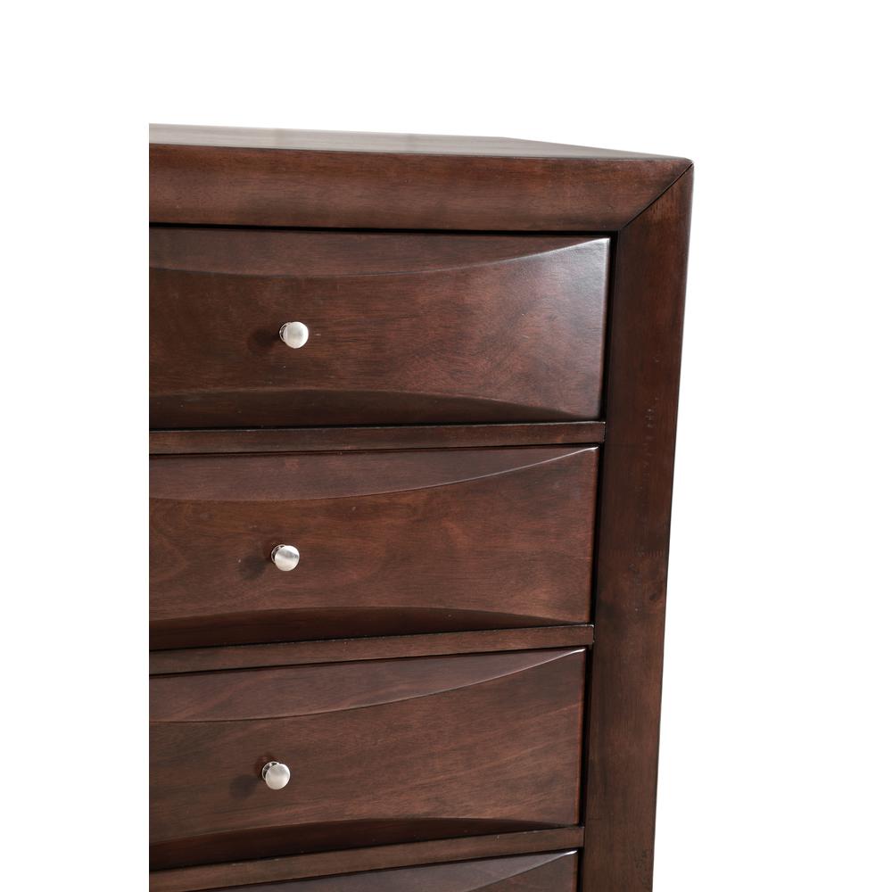 Marilla Cappuccino 5-Drawer Chest of Drawers (32 in. L X 17 in. W X 48 in. H). Picture 6