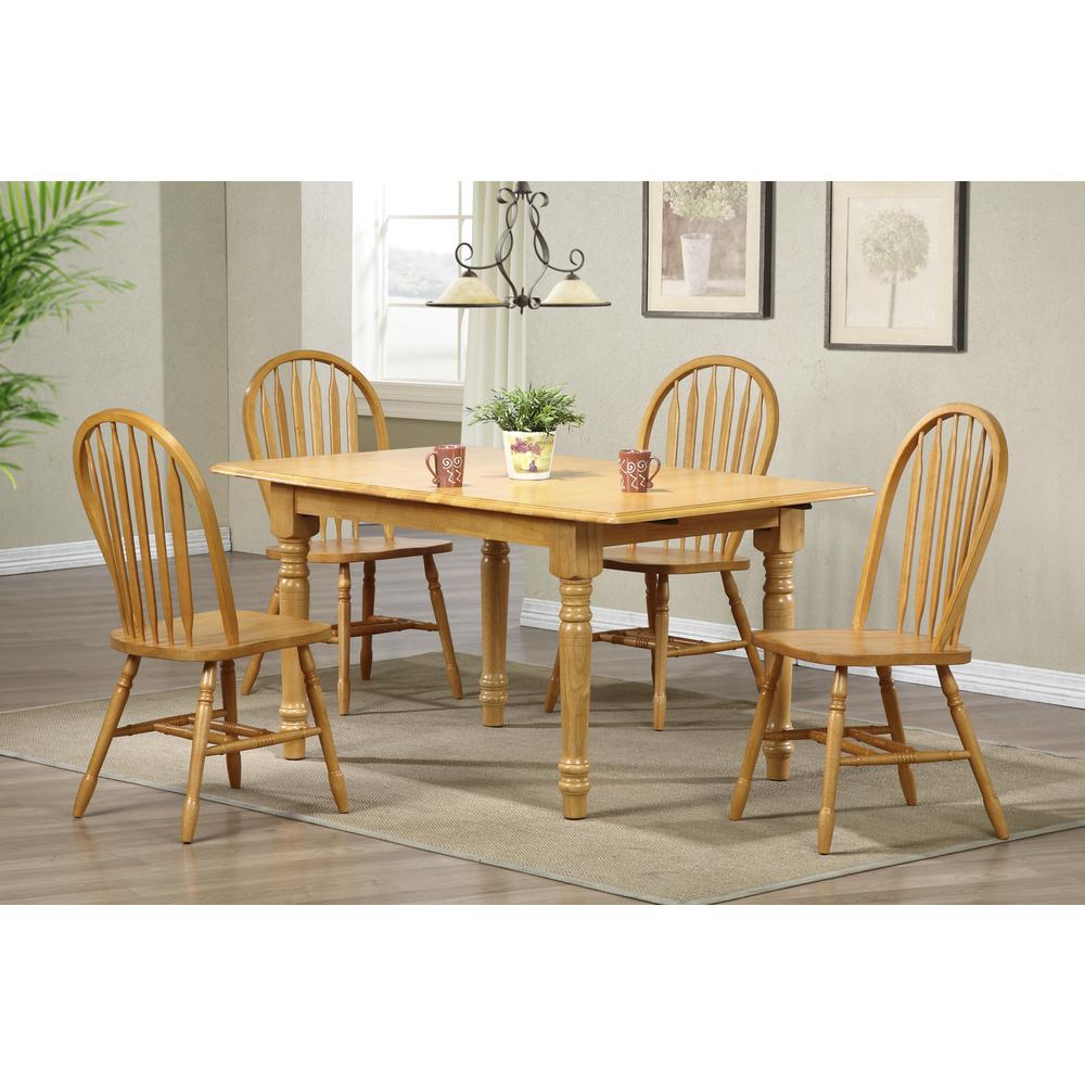 Dining Table with Extendable Butterfly Leaf and Farmhouse Legs (Seats 6). Picture 8