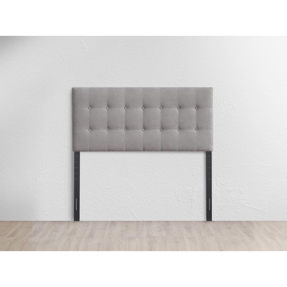 Kirkwood 61.02 in. W Grey Full and Queen Expandable Width Headboard. Picture 1