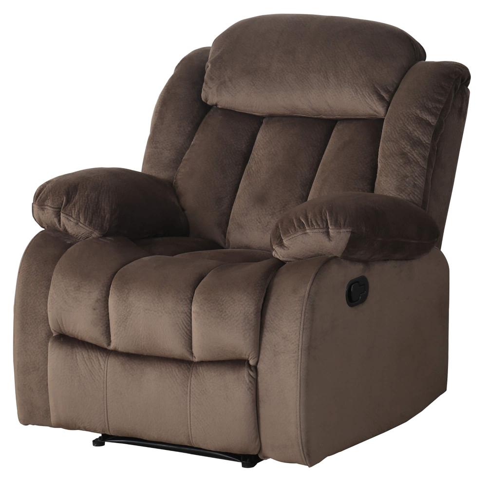 Teddy Bear Cocoa Brown Reclining Chair. Picture 1