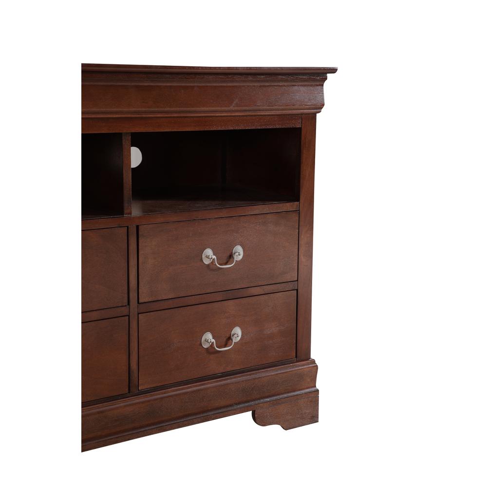 Louis Phillipe Cappuccino 4 Drawer Chest of Drawers (42 in L. X 18 in W. X 35 in H.). Picture 6