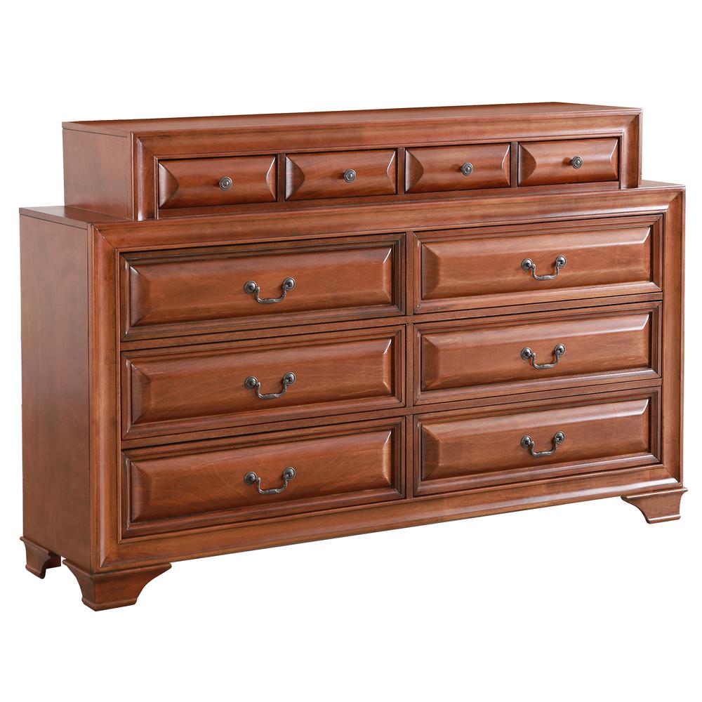 LaVita 10-Drawer Oak Dresser (43 in. X 67 in. X 17 in.). Picture 2