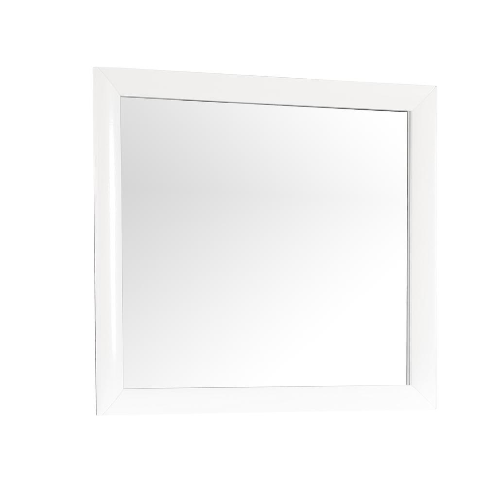 Marilla 35 in. x 39 in. Modern Rectangle Framed Dresser Mirror, PF-G1570-M. Picture 2