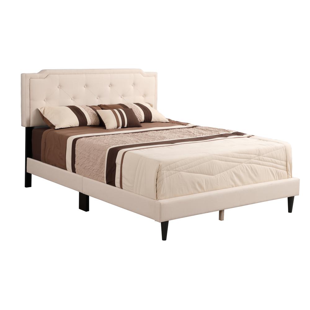 Deb Beige Full Adjustable Panel Bed. Picture 1
