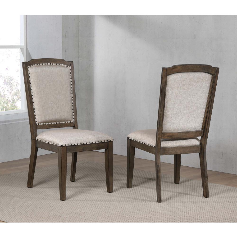 Cali Gray and Brown Side Chair (Set of 2). Picture 5