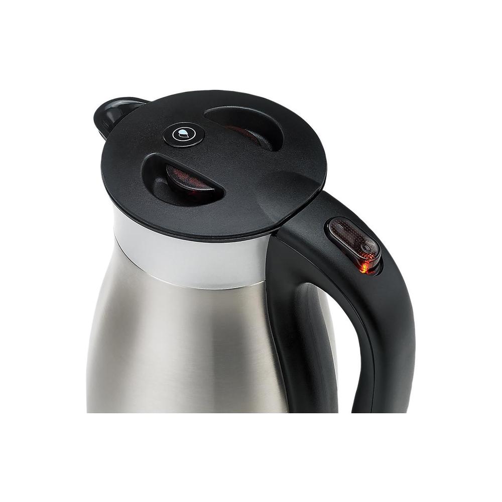 1.7 L Black Stainless Steel Electric Kettle with Double Wall Vacuum Insulated, Keep Cool or Hot Up to 6 Hours. Picture 4