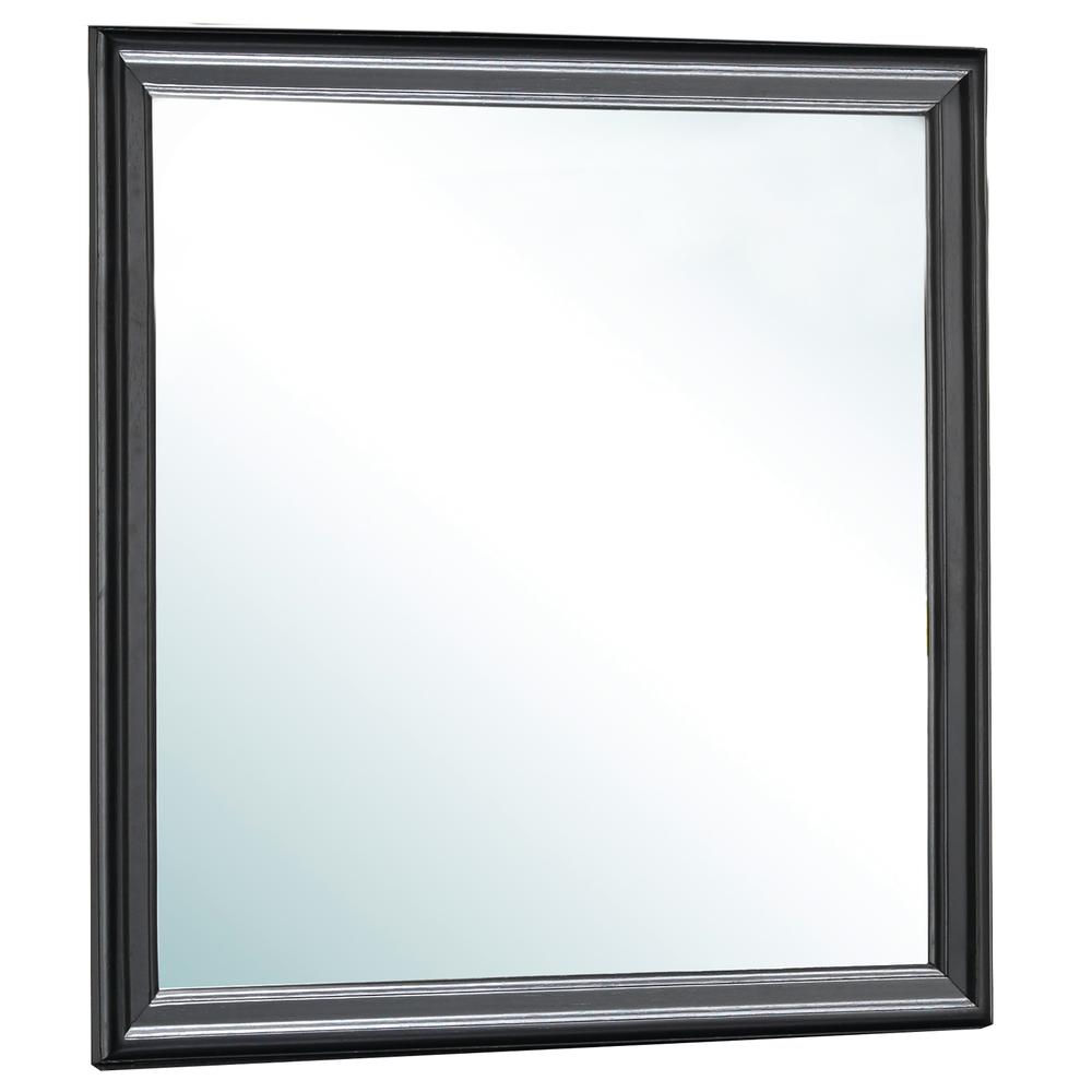38 in. x 38 in. Classic Square Wood Framed Dresser Mirror, PF-G3150-M. Picture 1