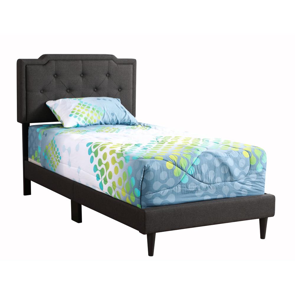 Deb Black Adjustable Twin Panel Bed. The main picture.