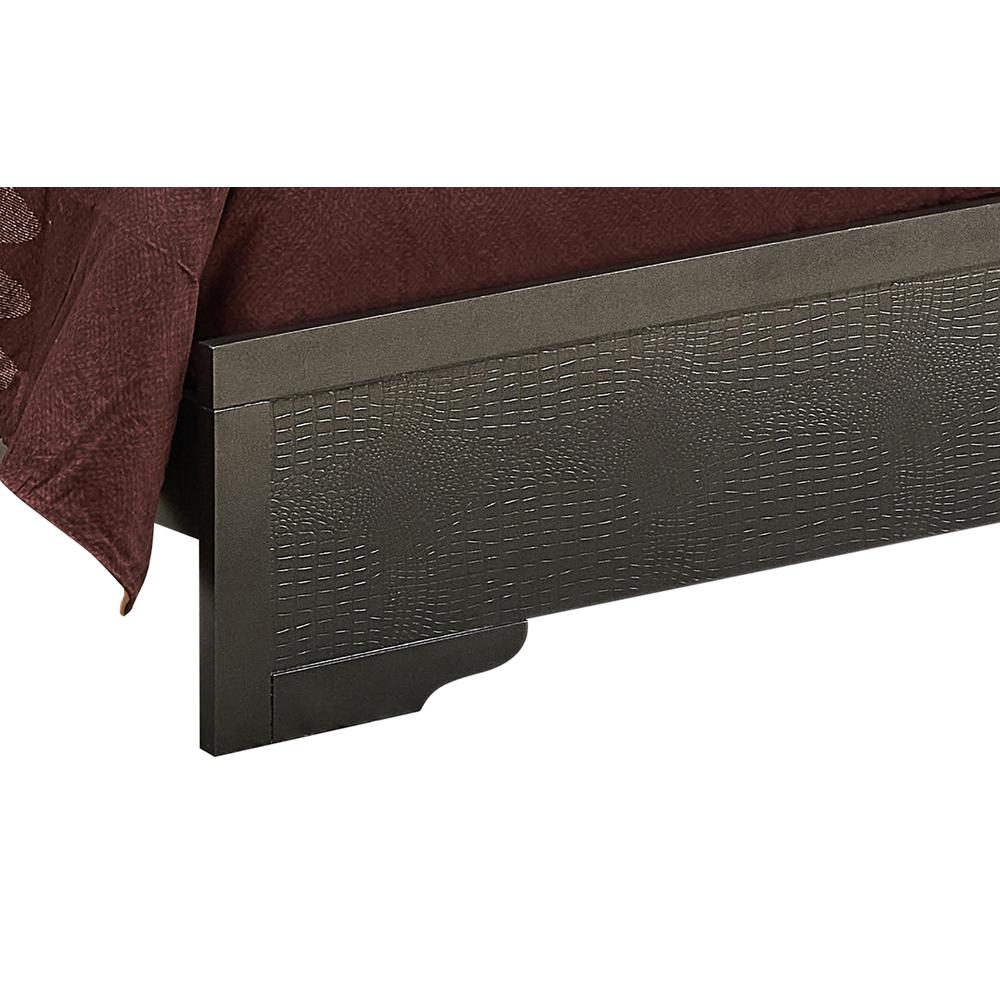 Lorana Metalic Black Queen Panel Beds, PF-G6502B-QB2. Picture 5
