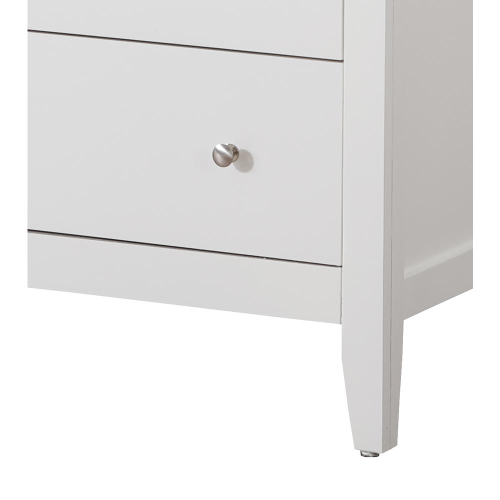 Hammond White 5 Drawer Chest of Drawers (32 in L. X 18 in W. X 48 in H.). Picture 6
