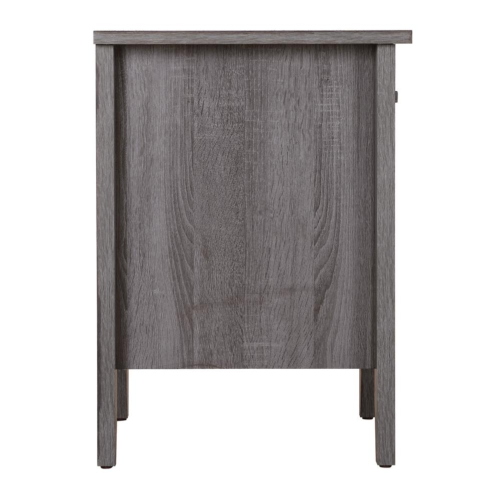 Lennox 1-Drawer Gray Nightstand (24 in. H x 18 in. W x 21 in. D). Picture 5