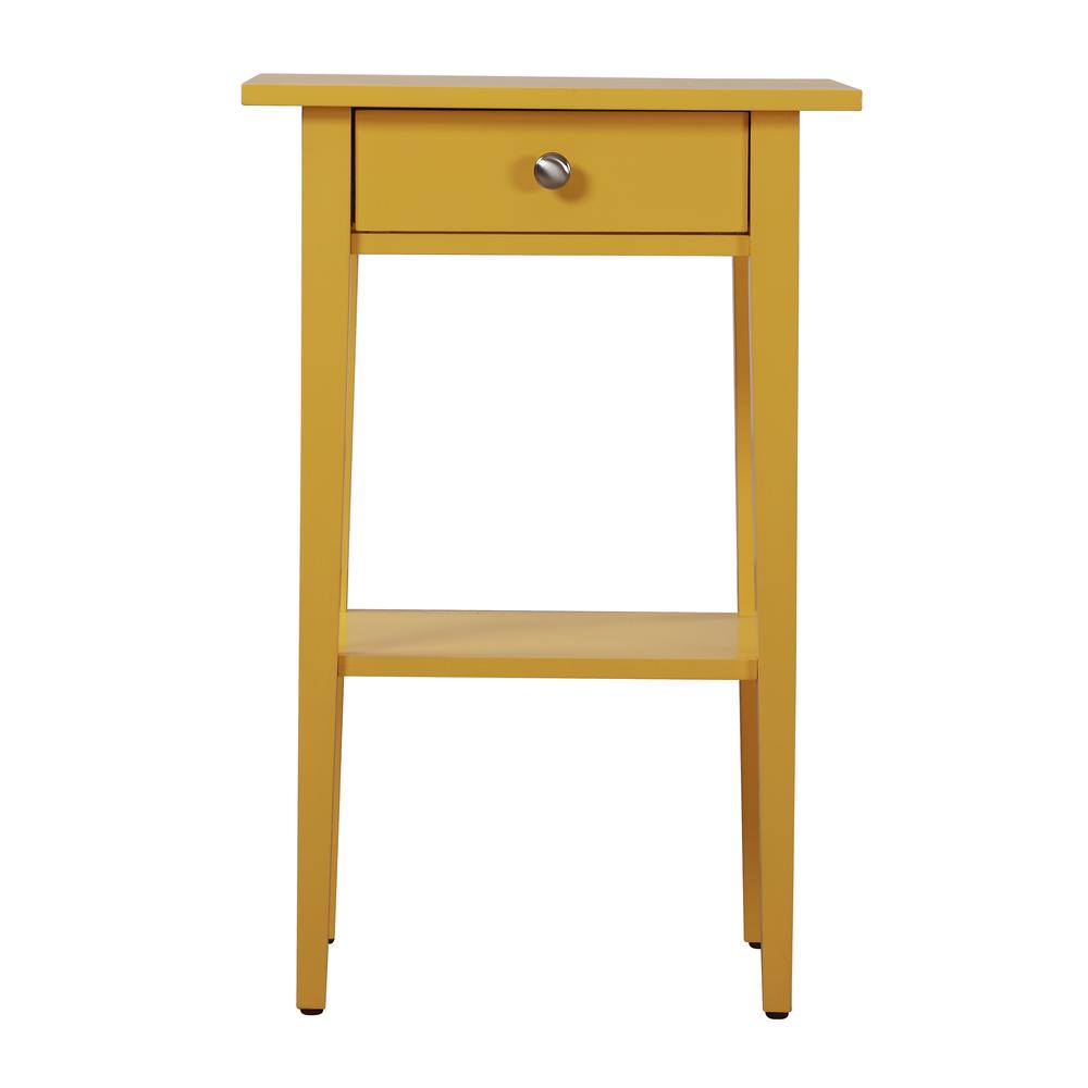 Dalton 1-Drawer Yellow Nightstand (28 in. H x 14 in. W x 18 in. D). Picture 1