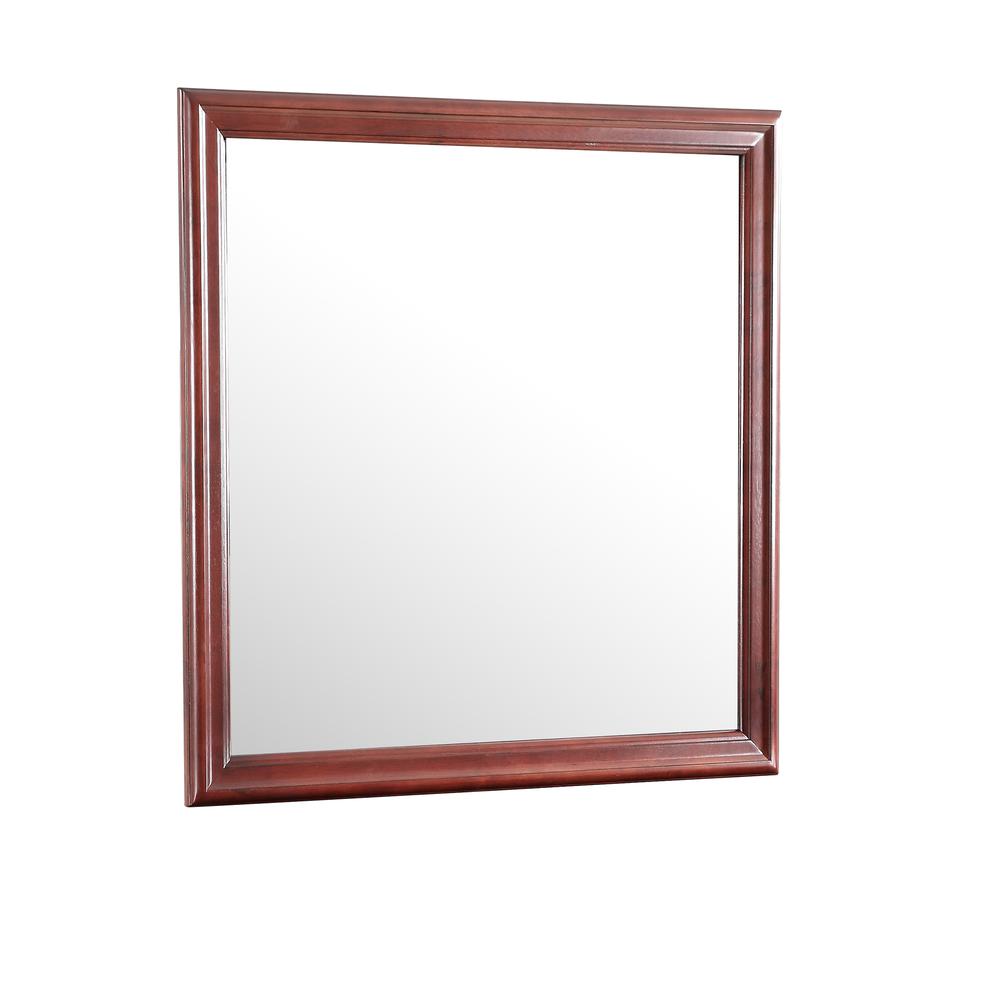 38 in. x 38 in. Classic Square Wood Framed Dresser Mirror, PF-G3100-M. Picture 2