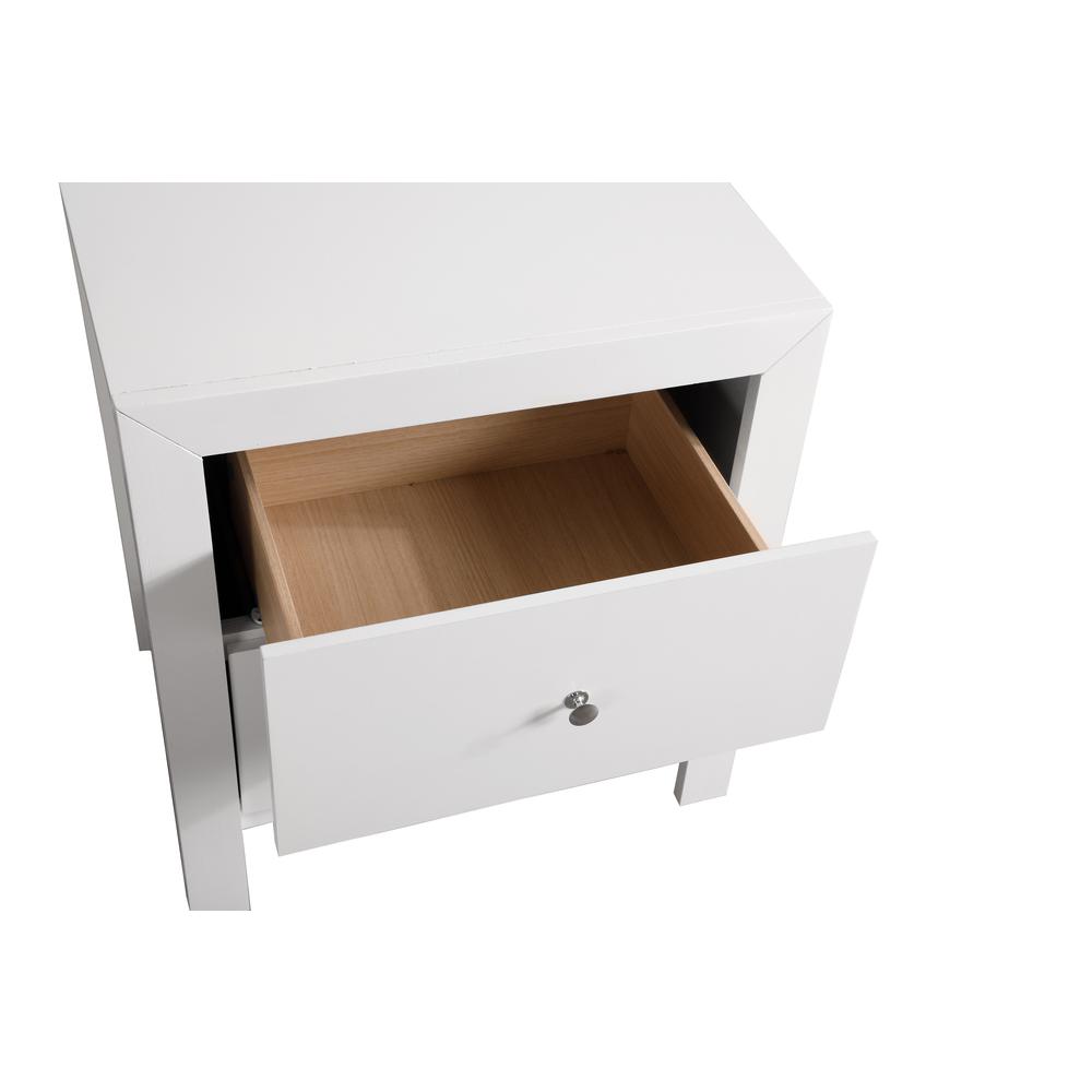 Burlington 2-Drawer White Nightstand (25 in. H x 17 in. W x 22 in. D). Picture 3