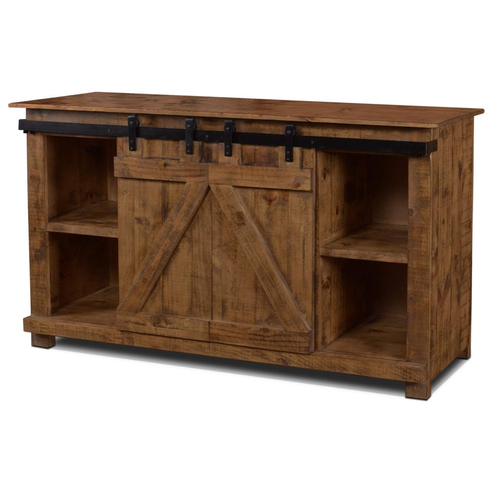 Stowe 60 in. Rustic Brown TV Stand Fits TV's up to 70 in. with Cable Management. Picture 1
