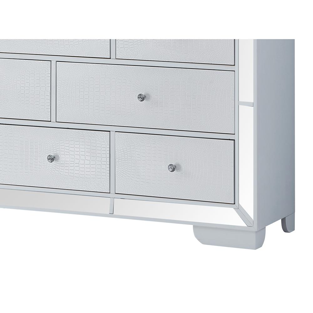 Hollywood Hills 8-Drawer White Dresser (40 in. X 21 in. X 66 in.). Picture 6
