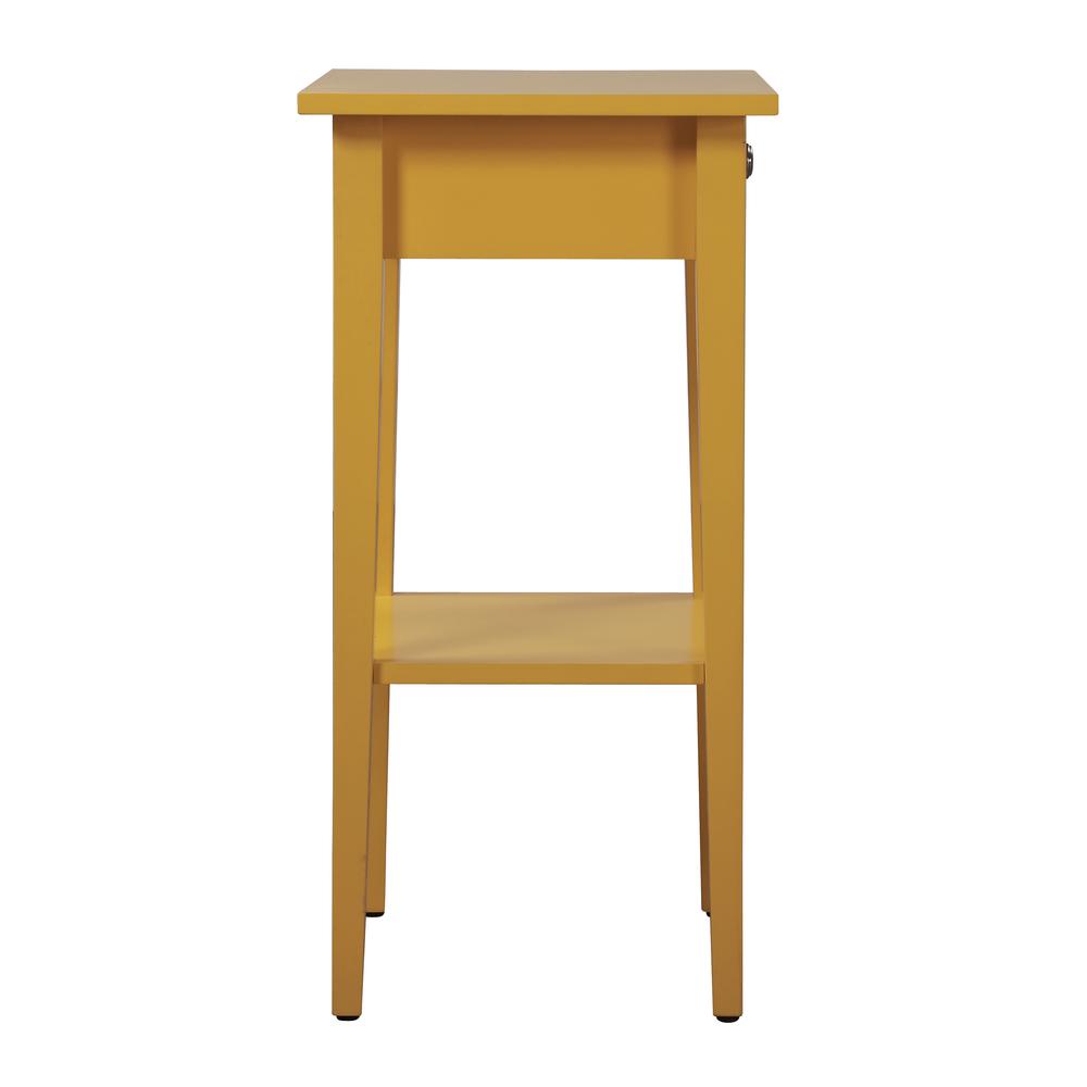 Dalton 1-Drawer Yellow Nightstand (28 in. H x 14 in. W x 18 in. D). Picture 5
