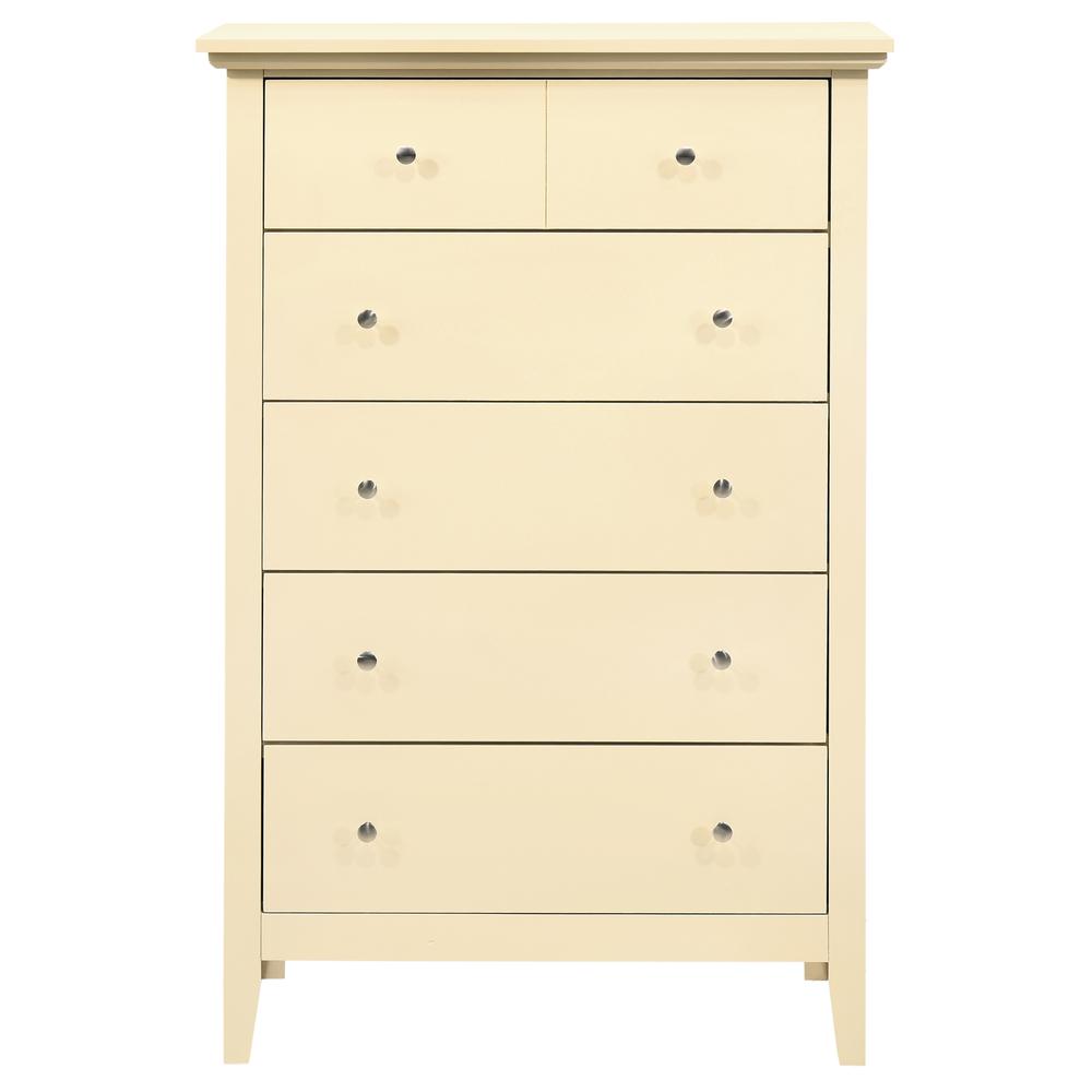 Hammond Beige 5 Drawer Chest of Drawers (32 in L. X 18 in W. X 48 in H.). Picture 2