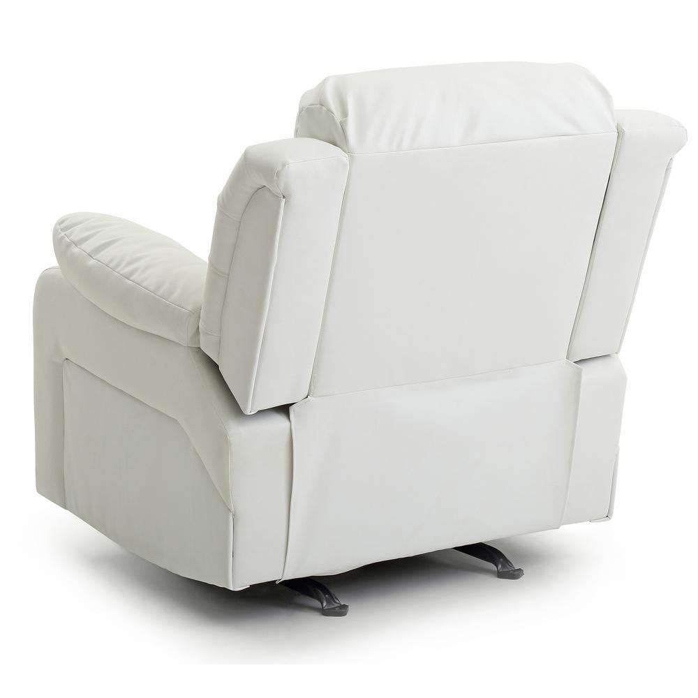 Daria White Faux Leather Upholstery Reclining Chair. Picture 4