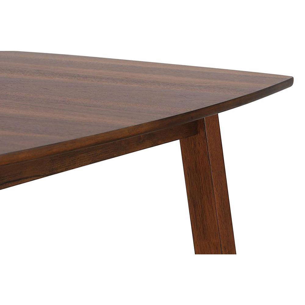 Mid Century 60 in. Rectangle Danish Walnut Wood Dining Table (Seats 6). Picture 3