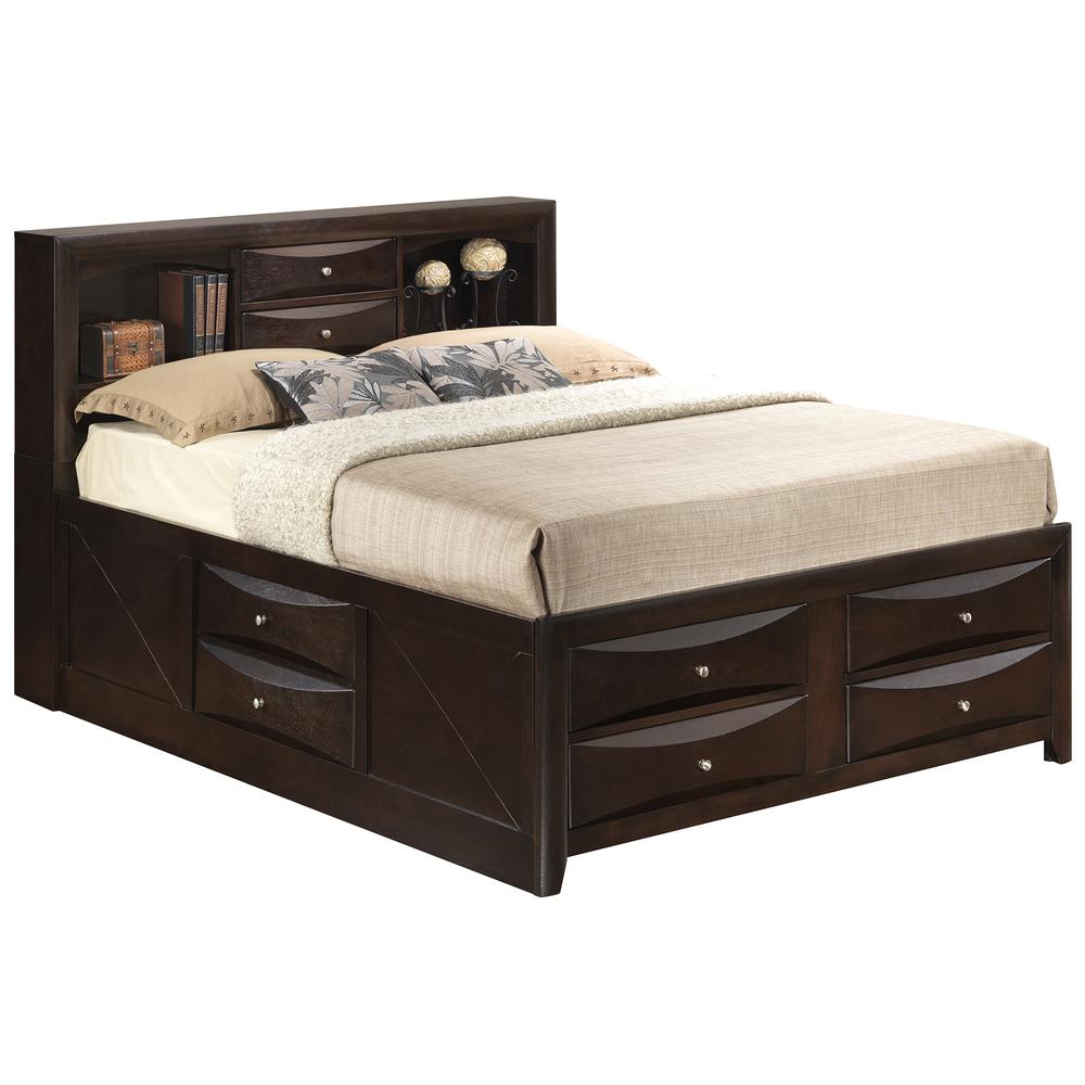 Marilla Cappuccino Queen Panel Beds, PF-G1525G-QSB3. Picture 2