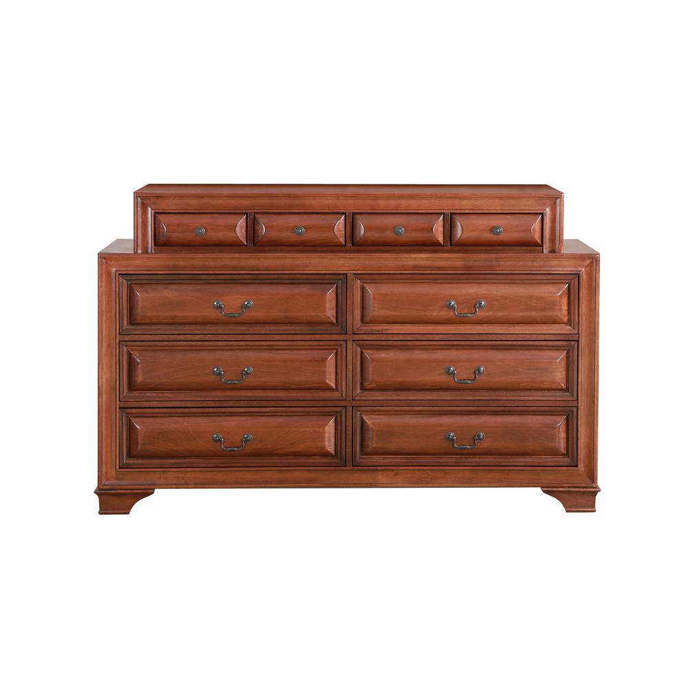LaVita 10-Drawer Oak Dresser (43 in. X 67 in. X 17 in.). Picture 1