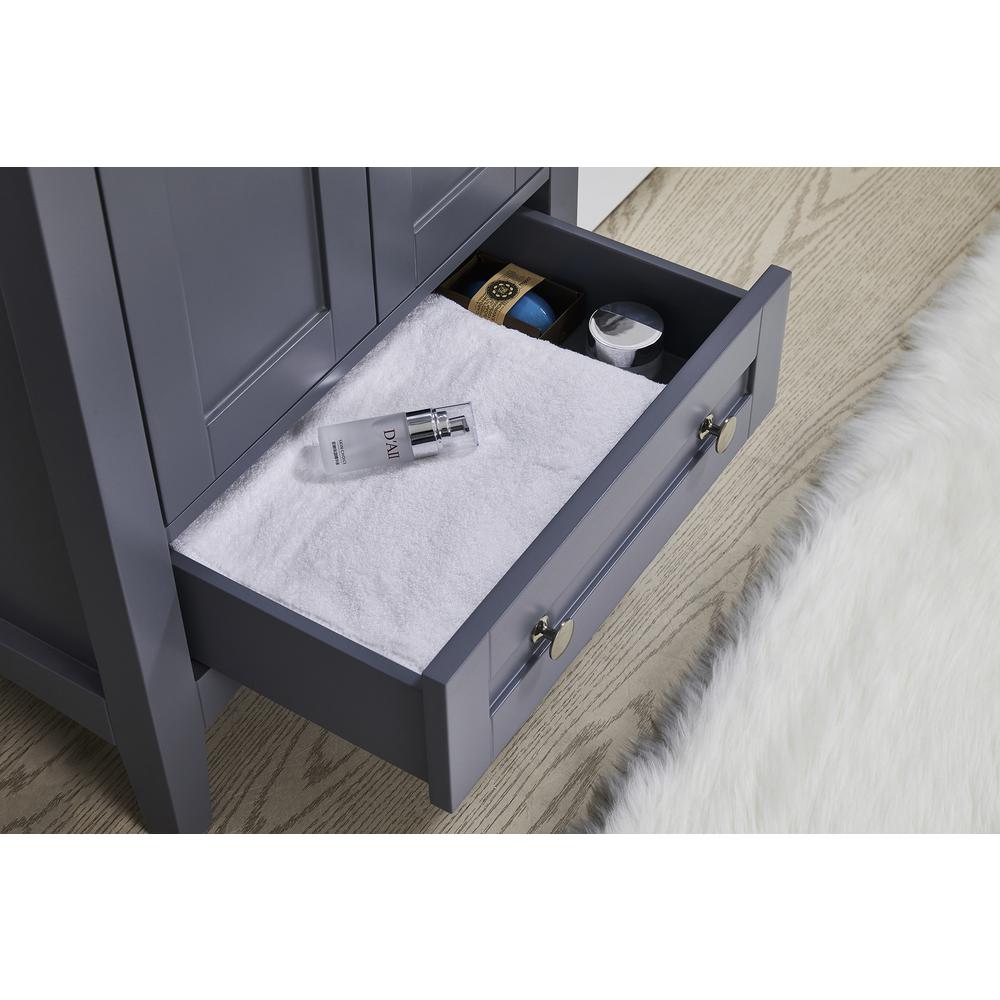 Stufurhome Delia 24 in. x 22 in. Grey Laundry Utility Sink. Picture 4