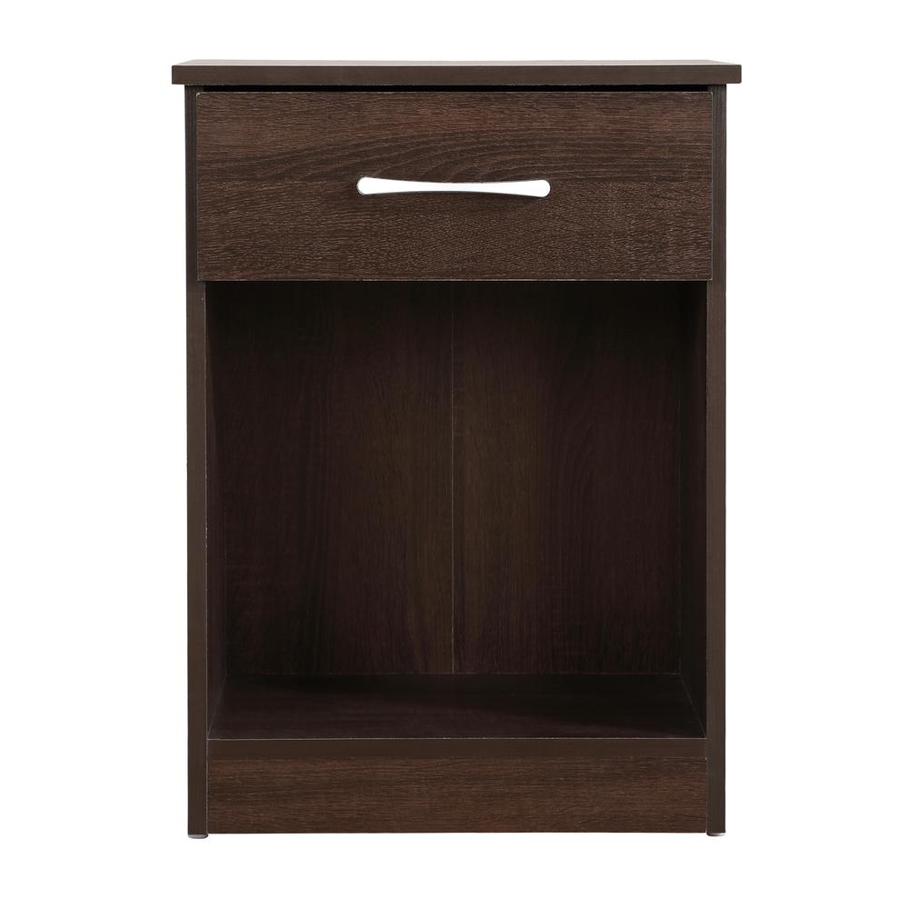 Lindsey 1-Drawer Wenge Nightstand (24 in. H x 16 in. W x 18 in. D). Picture 1