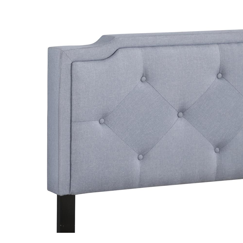 Deb Jewel Blue Tufted Full Panel Bed. Picture 4