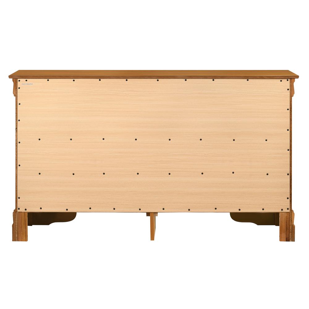 Louis Phillipe 2 6-Drawer Oak Dresser (33 in. X 16 in. X 57 in.). Picture 3