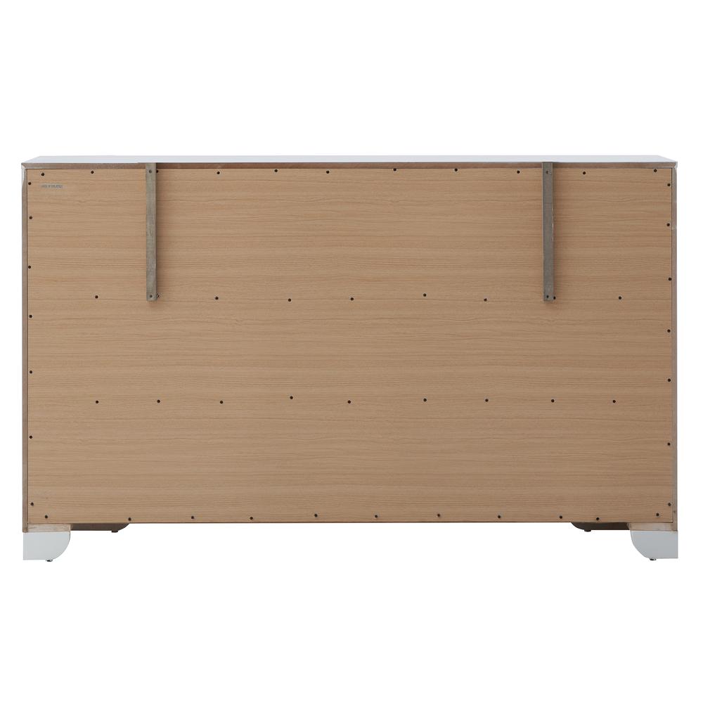Hollywood Hills 8-Drawer White Dresser (40 in. X 21 in. X 66 in.). Picture 4