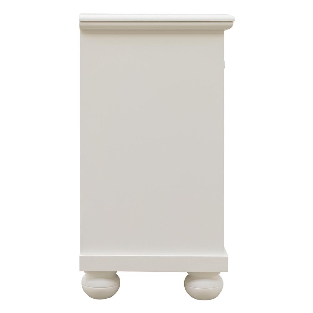 1-Drawer Antique White and Cream Nightstand 28.75 in. H x 25.5 in. W x 15.25 in. D. Picture 8