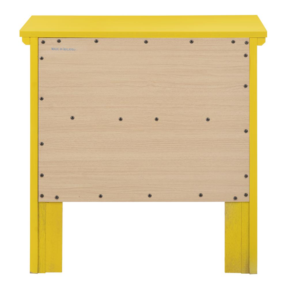 Primo 2-Drawer Yellow Nightstand (24 in. H x 15.5 in. W x 19 in. D). Picture 4
