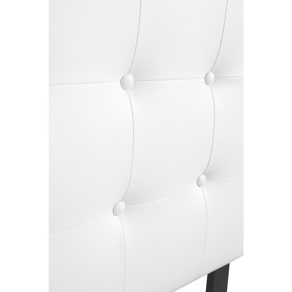 Super Nova White Full Upholstered Tufted Panel Headboard. Picture 4