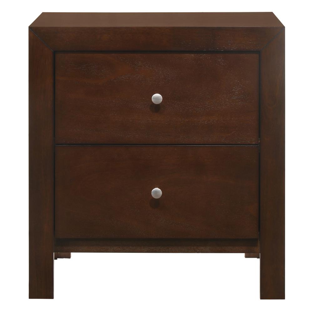 Burlington 2-Drawer Cappuccino Nightstand (25 in. H x 17 in. W x 22 in. D). Picture 1