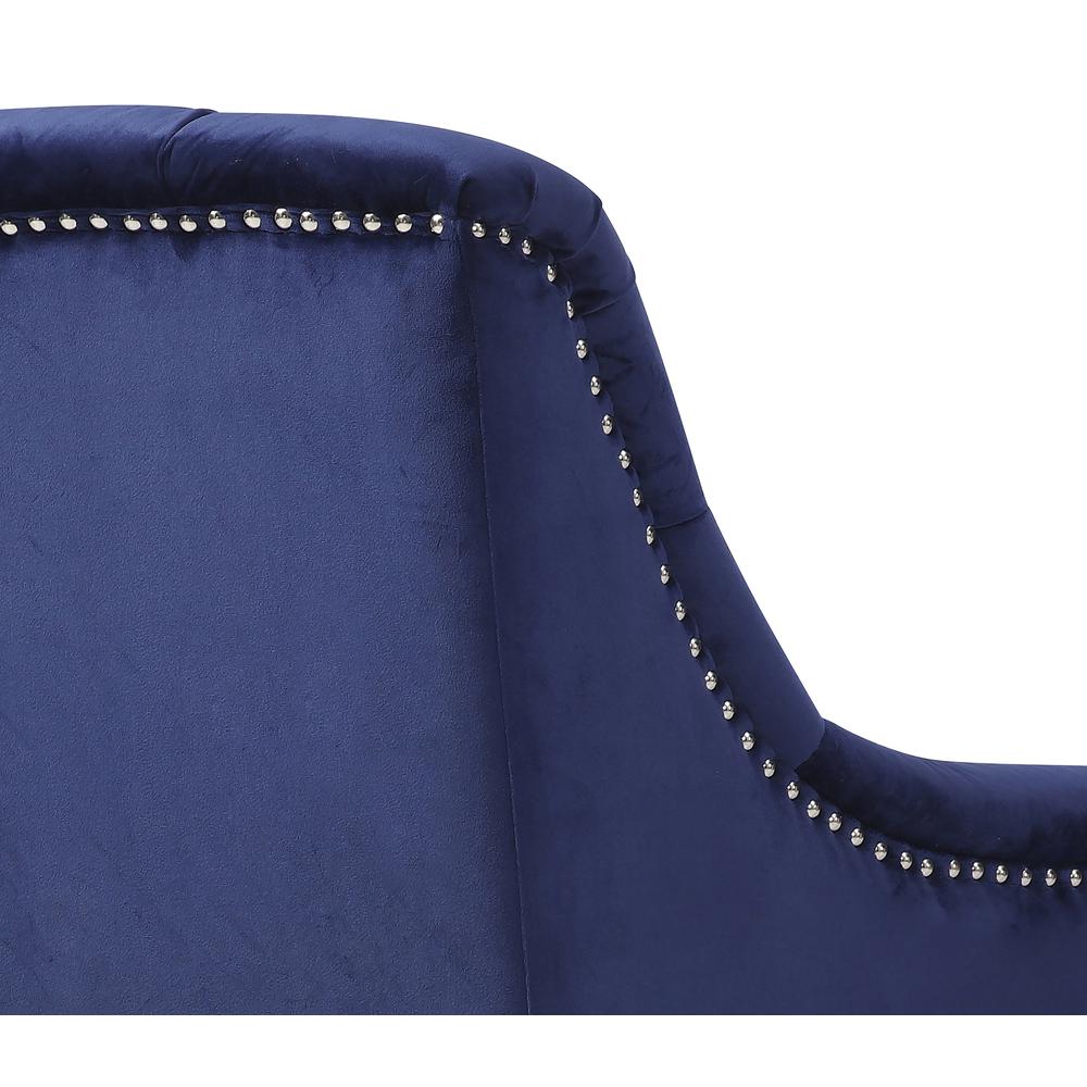 Dania Blue Upholstered Accent Chair. Picture 5