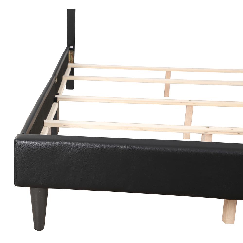 Deb Black Tufted King Panel Bed. Picture 6