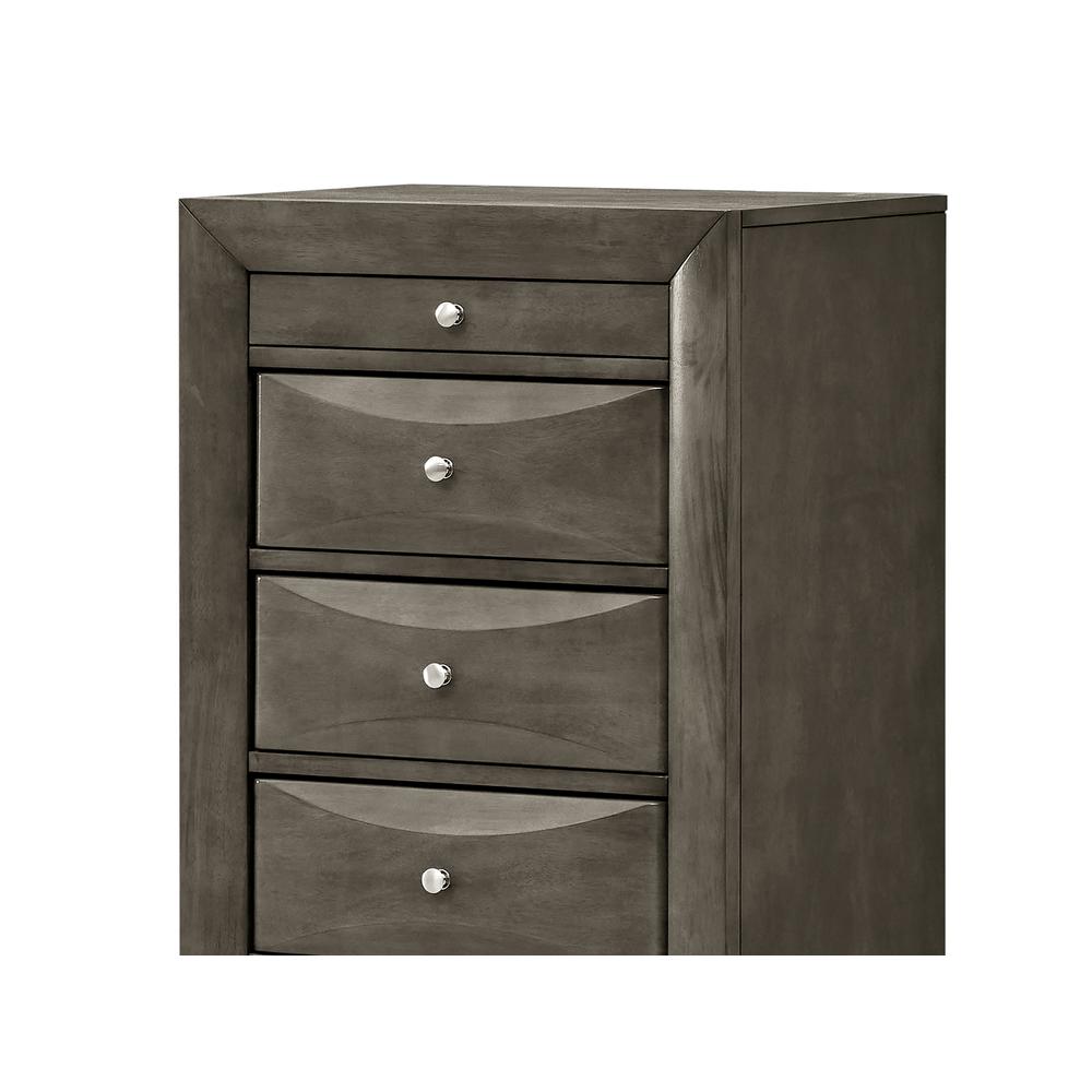 Marilla Gray 7-Drawer Chest of Drawers (23 in. L X 17 in. W X 58 in. H). Picture 5