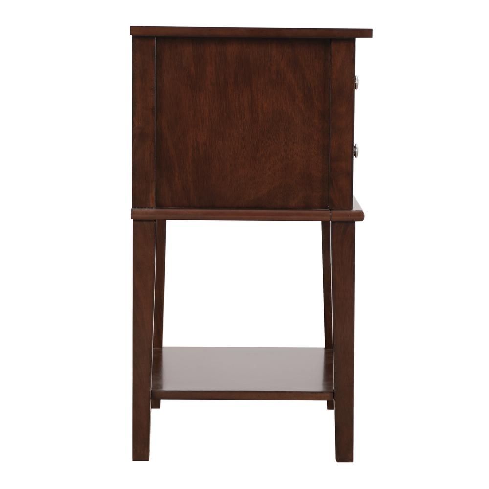 Newton 2-Drawer Cappuccino Nightstand (28 in. H x 16 in. W x 22 in. D). Picture 5