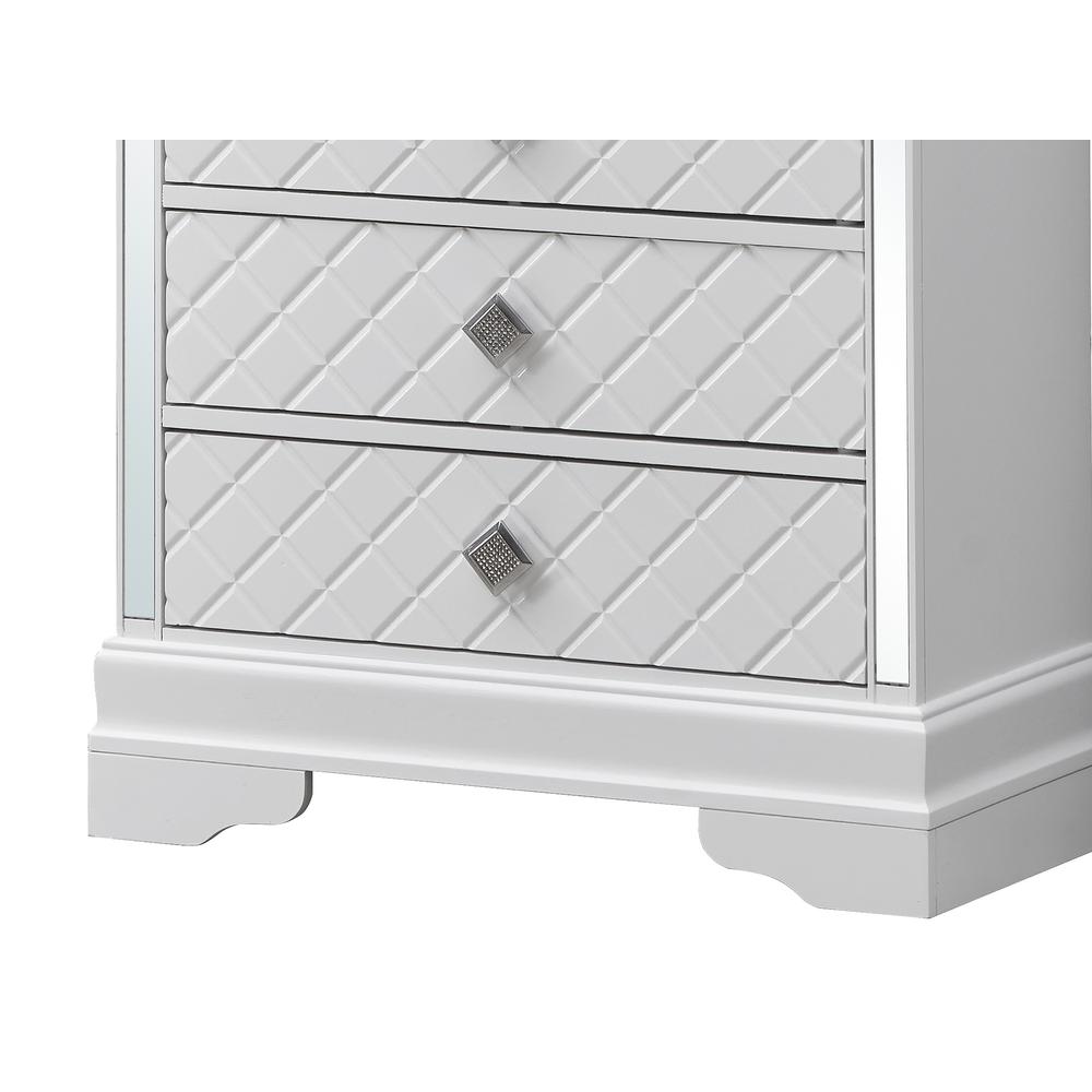 Verona Silver Champagne 5-Drawer Chest of Drawers (31 in. L X 16 in. W X 48 in. H), PF-G6790-CH. Picture 7