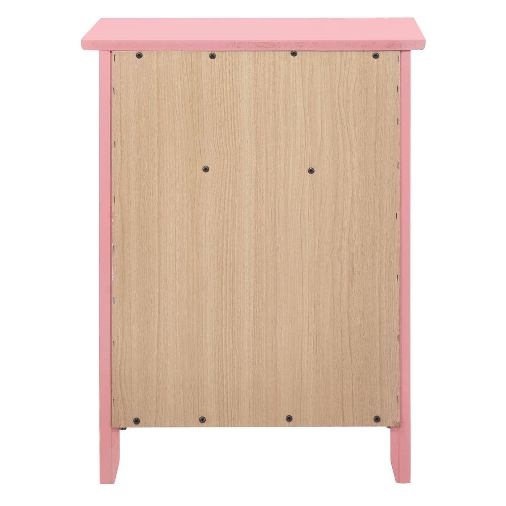 Lzzy 1-Drawer Pink Nightstand (25 in. H x 15 in. W x 19 in. D). Picture 4