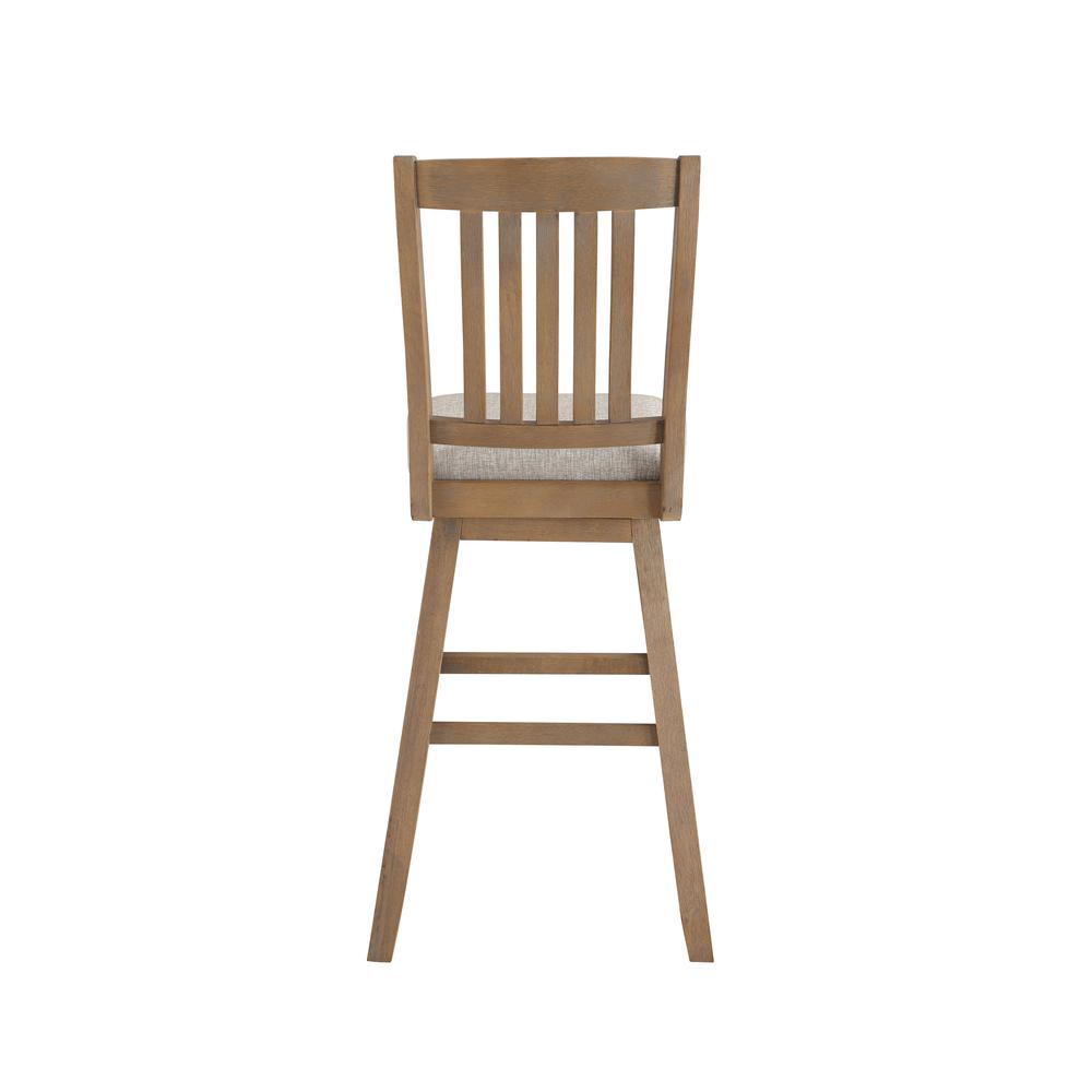 SH Mission 42.5 in. Oak High Back Wood 29 in. Bar Stool. Picture 3