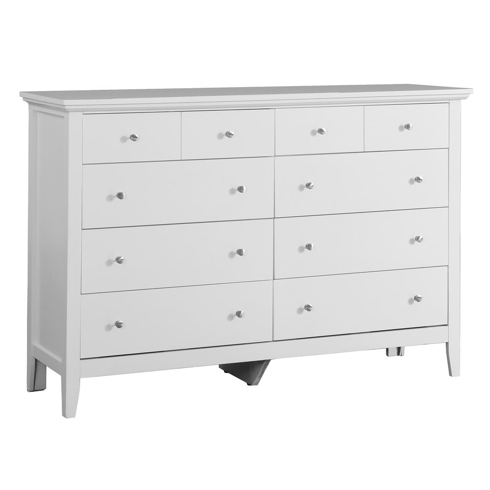 Hammond 10-Drawer White Double Dresser (39 in. X 18 in. X 58 in.). Picture 2