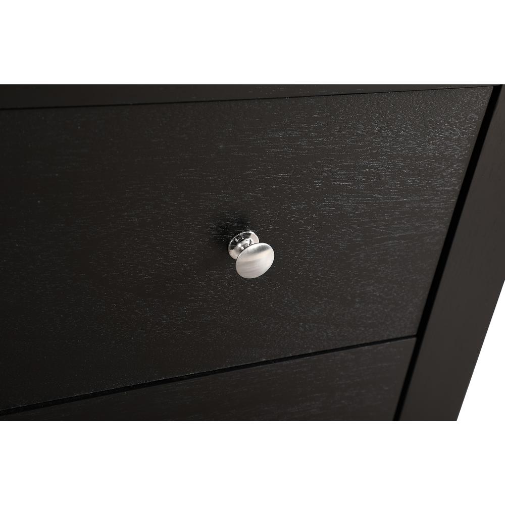 Burlington Black 3 Drawer Chest of Drawers (34 in L. X 17 in W. X 36 in H.). Picture 6