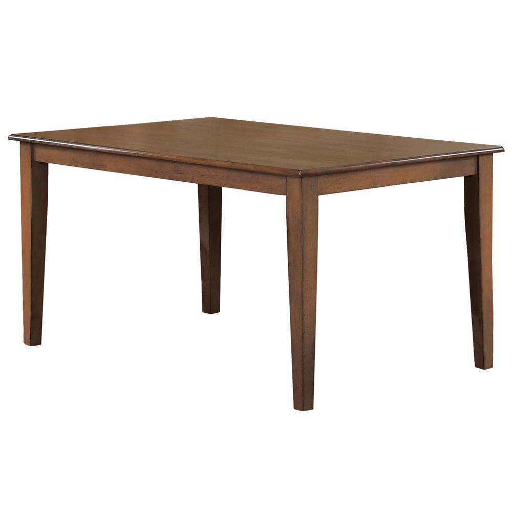 Simply Brook 60 in. Rectangle Brown Wood Dining Table (Seats 7). Picture 1