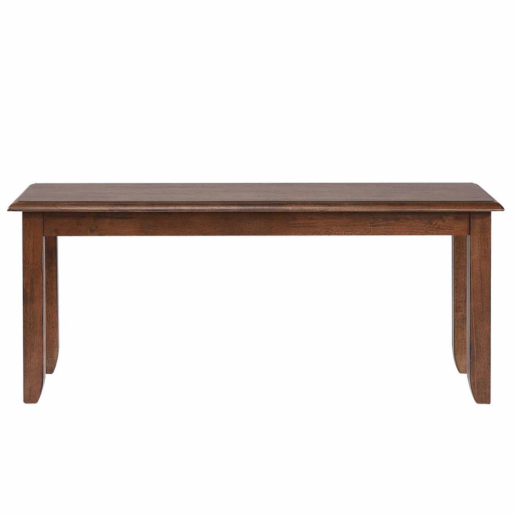 Simply Brook Amish Brown Dining Bench 18 in. X 42 in. X 14 in.. Picture 1
