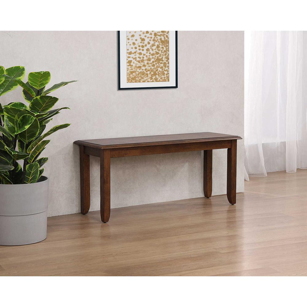 Simply Brook Amish Brown Dining Bench 18 in. X 42 in. X 14 in.. Picture 6